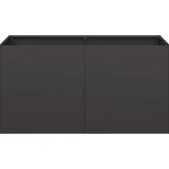 Discount Odlingslåda svart 80x40x40 cm kallvalsat stål Krukor & Växtbehållare