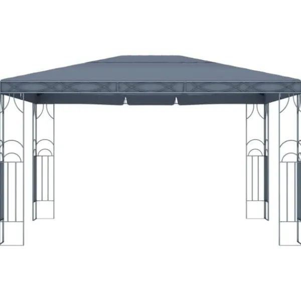 vidaXL Paviljong 400x300 cm antracit - Partytält & paviljoner