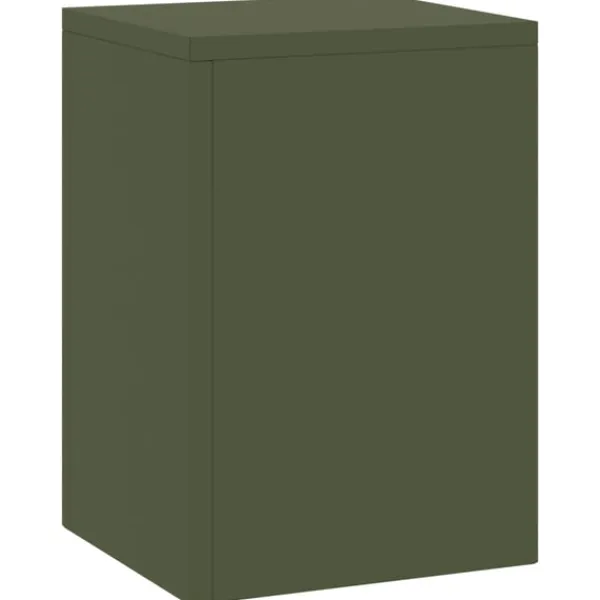 vidaXL Plantställ Set om 2 Olivgrön Kallvalsat stål 24 x 24 x 35 cm