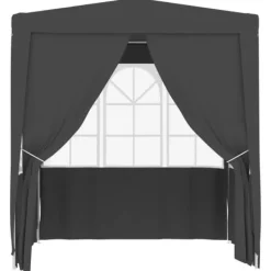 vidaXL Professionellt partytält med väggar 2x2 m antracit 90 g/m² - Partytält & paviljoner