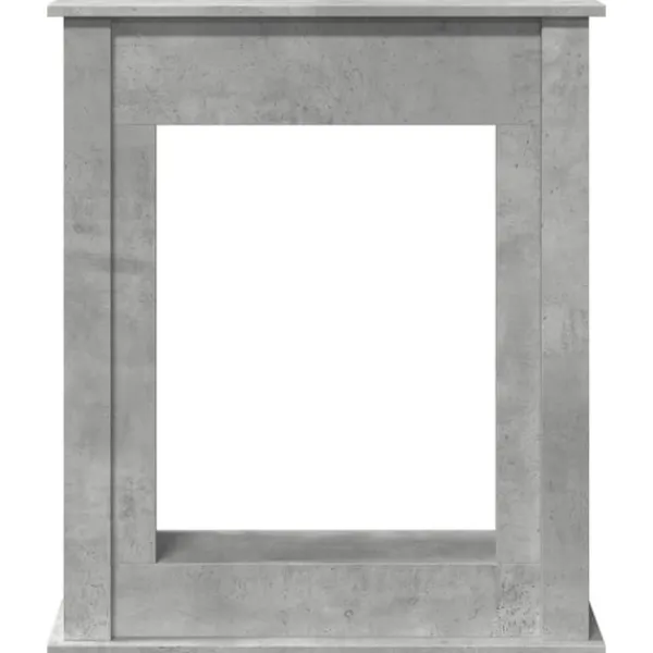 Sale Spiselkrans betonggrå 75x20x87,5 cm konstruerat trä Öppna Spisar