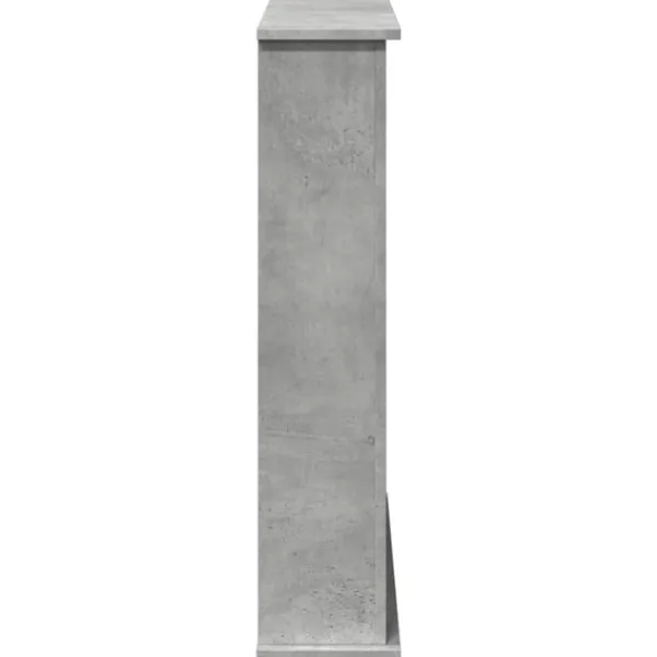 Sale Spiselkrans betonggrå 75x20x87,5 cm konstruerat trä Öppna Spisar