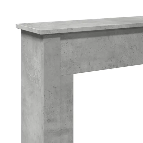 Sale Spiselkrans betonggrå 75x20x87,5 cm konstruerat trä Öppna Spisar