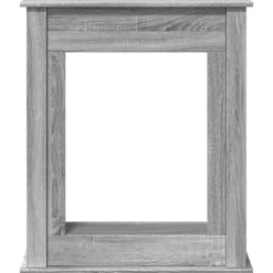 New Spiselkrans grå sonoma 75x20x87,5 cm konstruerat trä Öppna Spisar