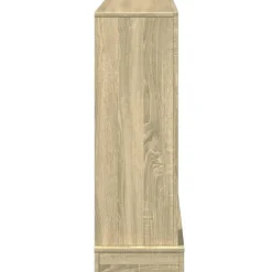 vidaXL Spiselkrans sonoma-ek 100x30x87,5 cm konstruerat trä