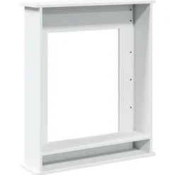 vidaXL Spiselkrans vit 75x20x87,5 cm konstruerat trä