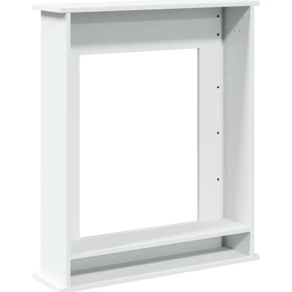 vidaXL Spiselkrans vit 75x20x87,5 cm konstruerat trä