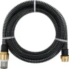 vidaXL Sugslang med kopplingar mässing svart 1,1" 25 m PVC - Vattenslangar