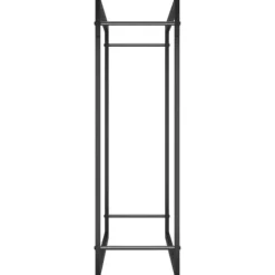 Discount Vedställ matt svart 80x28x86 cm stål - Vedställ & vedkorgar Tillbehör Till Vedeldade Kaminer & Öppna Spisar