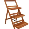 vidaXL 3-vånings planteringsställ 50x63x80 cm Solid Acacia 43994