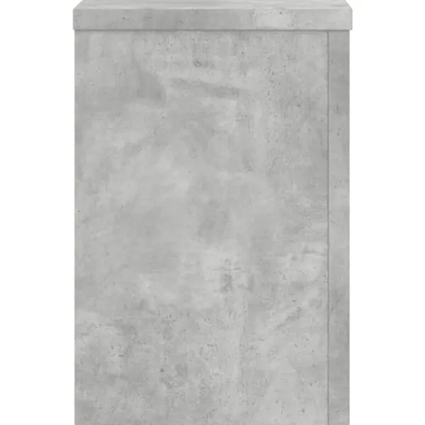 Outlet Växtställ 2 st betonggrå 25x25x35 cm konstruerat trä Växtställ