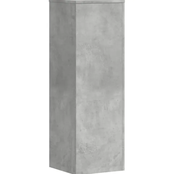 vidaXL Växtställ 2 st betonggrå 33x33x100 cm konstruerat trä
