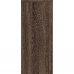 Outlet Växtställ 2 st brun ek 30x30x70 cm konstruerat trä Växtställ