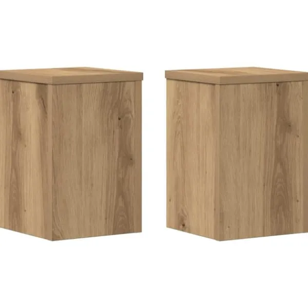 vidaXL Växtställ 2 st ek 20x20x30 cm konstruerat trä
