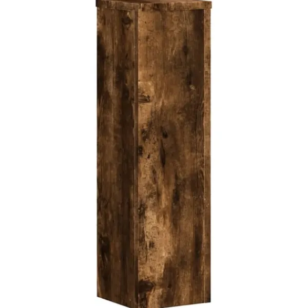 Online Växtställ 2 st rökfärgad ek 17x17x60 cm konstruerat trä Växtställ