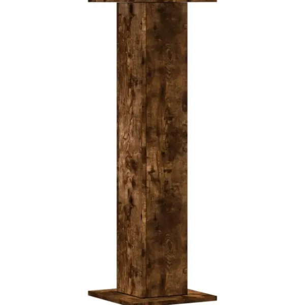 vidaXL Växtställ 2 st rökfärgad ek 30x30x95 cm konstruerat trä