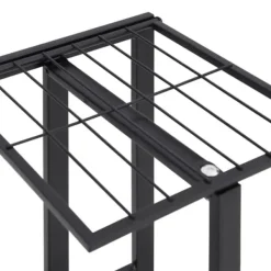 vidaXL Växtställ på hjul 5 hyllor 44x23x100 cm svart järn - Växtställ