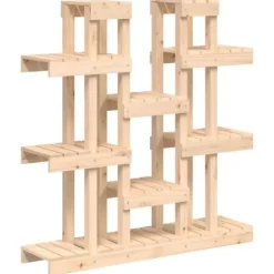Clearance Växtställ 104,5x25x109,5 cm massiv furu - Växtställ Växtställ