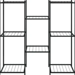 Växtställ 83x25x80 cm svart järn - Växtställ Växtställ
