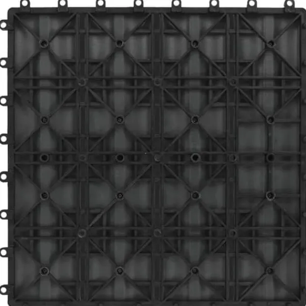 Discount 11x Terrassplattor Relief WPC 30x30 cm 1 m² Grå Trädgårdsplatta 45035 Trädgårdsprydnader