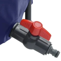 Vikbar vattentank 1000 L med kran - Slitstark PVC | Färg: Grön | Storlek: 1000 L