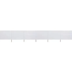 vidaXL Vindskydd 6 paneler tyg 800x160 cm sandvit