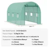 Outlet Växthus, kraftig ram, effektiv ventilation,12x7x7 ft Växthus