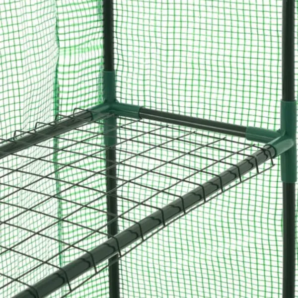 Växthus med 12 hyllor stål 143x214x196 cm - Växthus - Odlingshus - Home & Living
