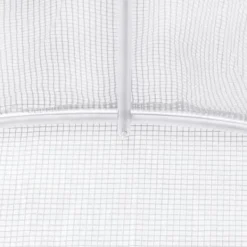Hot Växthus med stålram - Rymligt för frukter & grönsaker | Färg: Vit | Storlek: 16 m² (4x4x2 m) Växthus