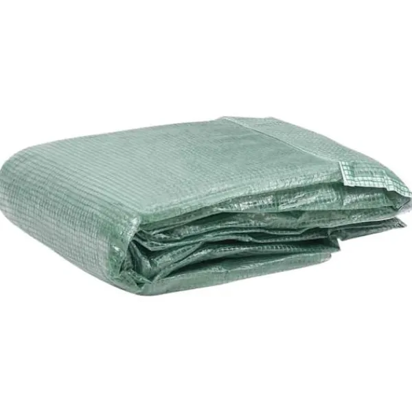Växthusöverdrag 9 m² - Skydd mot vind, regn & sol | Färg: Grön | Storlek: 200x450x200 cm