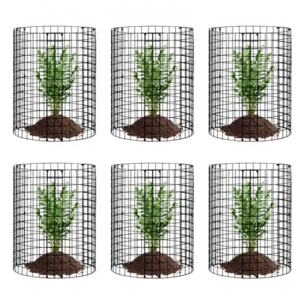Clearance Växtskydd, 6-pack, 32x35,5 cm, Metall, Justerbar, Utomhus Kompostering