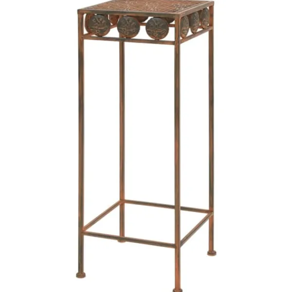 vidaXL Växtstativ 3 delar vintage stil metall rostfärgade