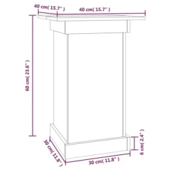 Växtställ - Living Växtställ 40x40x60 cm massiv furu