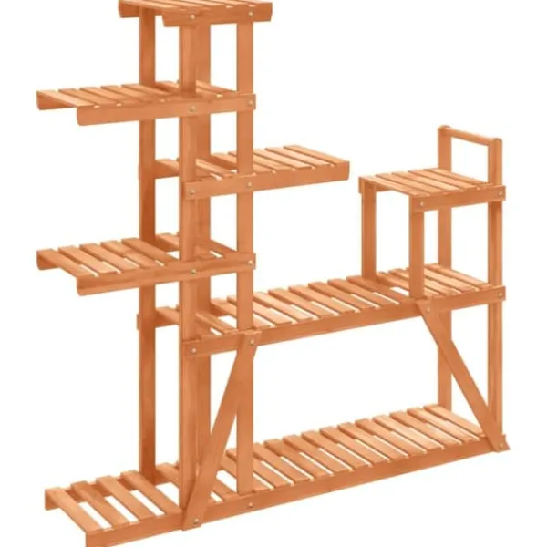 Växtställ - Living Växtställ 110x25x111 cm massivt granträ