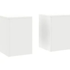 Clearance Växtställ 2 pcs Vit 24 x 24 x 35 cm Stål Växtställ