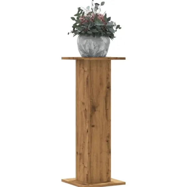 vidaXL Växtställ 2 st ek 30x30x80 cm konstruerat trä