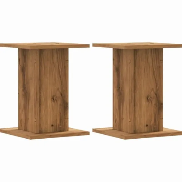 Discount Växtställ 2 st ek 30x30x40 cm konstruerat trä Växtställ