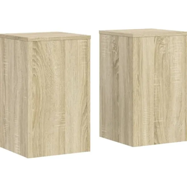 vidaXL Växtställ 2 st sonoma ek 30x30x50 cm konstruerat trä
