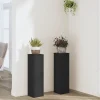 Hot Växtställ 2 st svart 17x17x60 cm konstruerat trä Växtställ