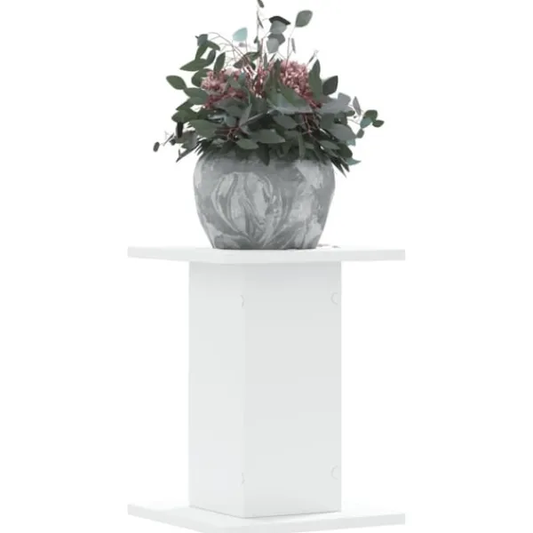 vidaXL Växtställ 2 st vit 30x30x40 cm konstruerat trä