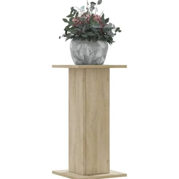 Växtställ i sonoma-ek - 2 stycken | Storlek: 30x30x60 cm | Material: Konstruerat trä