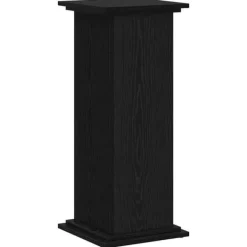 Växtställ i Svart Ek - Elegant Trä för Inomhus & Utomhus | Storlek: 33x33x80 cm