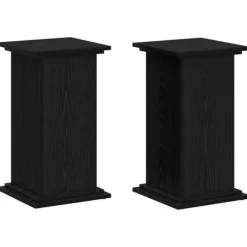 Clearance Växtställ i svart ek - Stilhöjare för växter | Färg: Svart | Storlek: 33x33x60 cm Växtställ