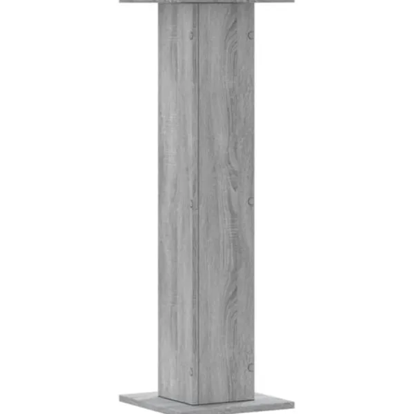 Växtställ 2-pack i grå sonoma - Hållbart konstruerat trä | Storlek: 30x30x95 cm