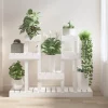 Hot Växtställ vit 104,5x25x77,5 cm massiv furu Växtställ