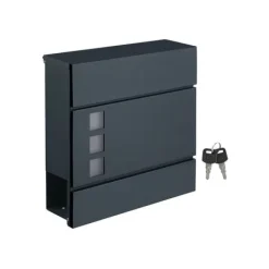 Wall Letterbox - Letterbox - Med tidningsbox - med Lock - Anthriciet
