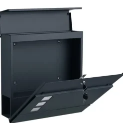 Wall Letterbox - Letterbox - Med tidningsbox - med Lock - Anthriciet