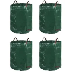 Discount 4x Trädgårdsavfallspåsar med stor kapacitet 272 L Trädgårdskorgar