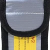 Yunique - Säkerhetsväska för Lipo-batterier, 1 st, flamskyddsmedel och anti-explosionsmaterial, mått 64X50x95 mm - Skyddsfodral för RC Brandlarm